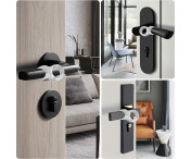 Skydd för dörrar väggar Dörrhandtag rund dörrknopp stötfångare