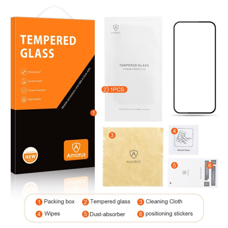 AMORUS For Google Pixel 8a Screen Protector Glass