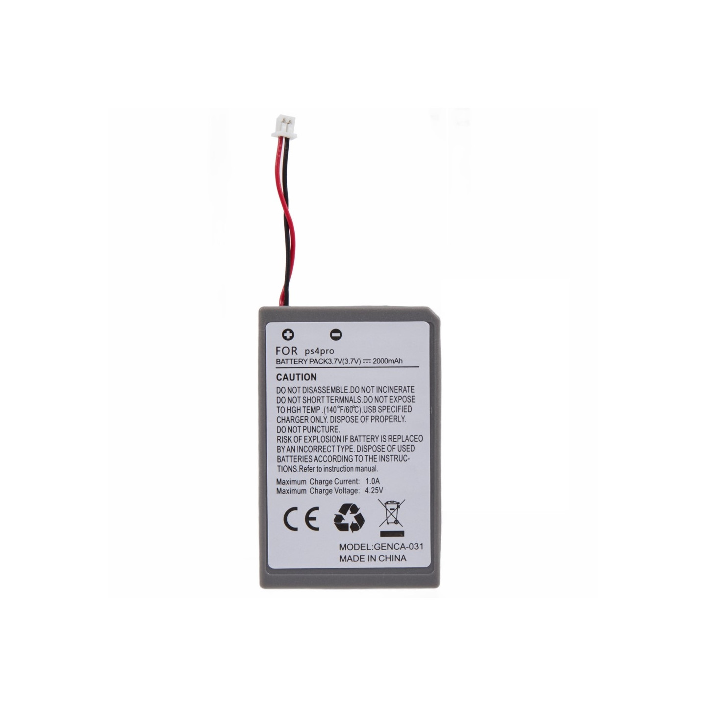 Batteri til Sony Playstation 4 / 4 Pro 3.7V 2000mAh