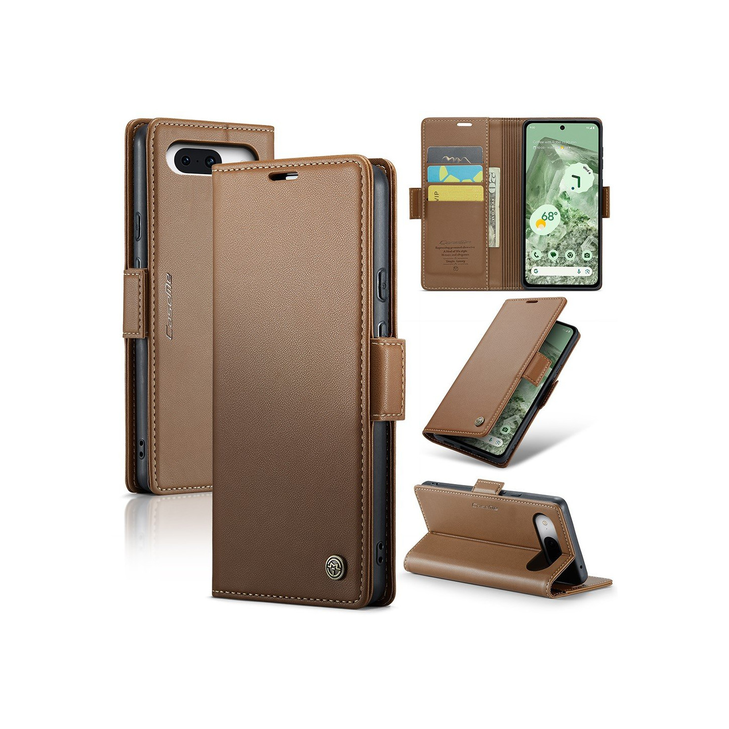 CASEME Retro Wallet Case for Pixel 8a
