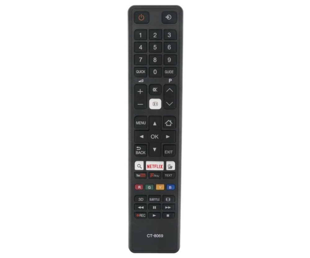 CT-8069 TV fjärrkontroll Ersättning för Toshiba Smart TV