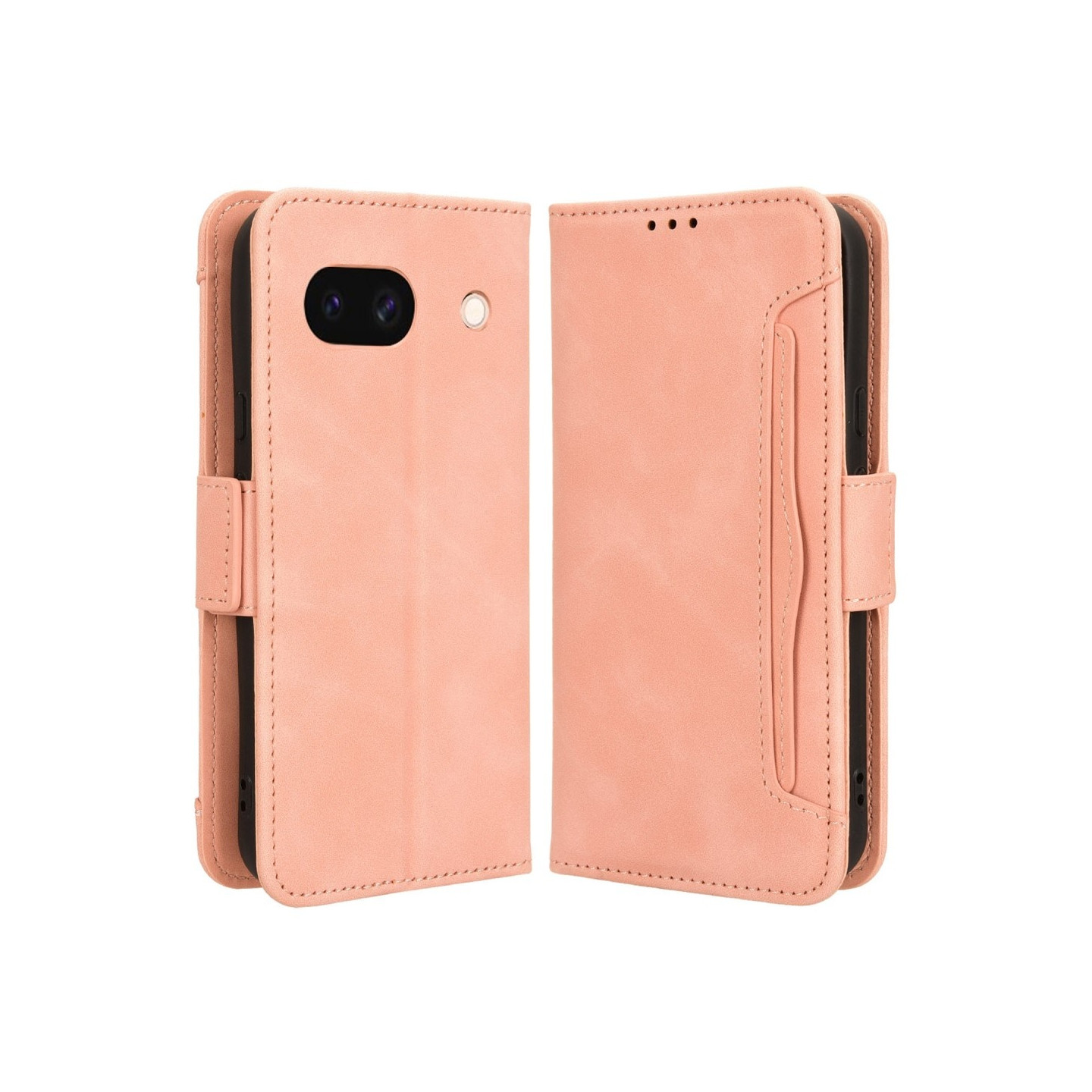 Til Google Pixel 8a Lommebok - deksel med Kortholder - Rosa