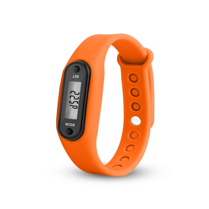 Type B Pedometer Pedometer Klokkemodell Komfortabel å ha på seg - oransje