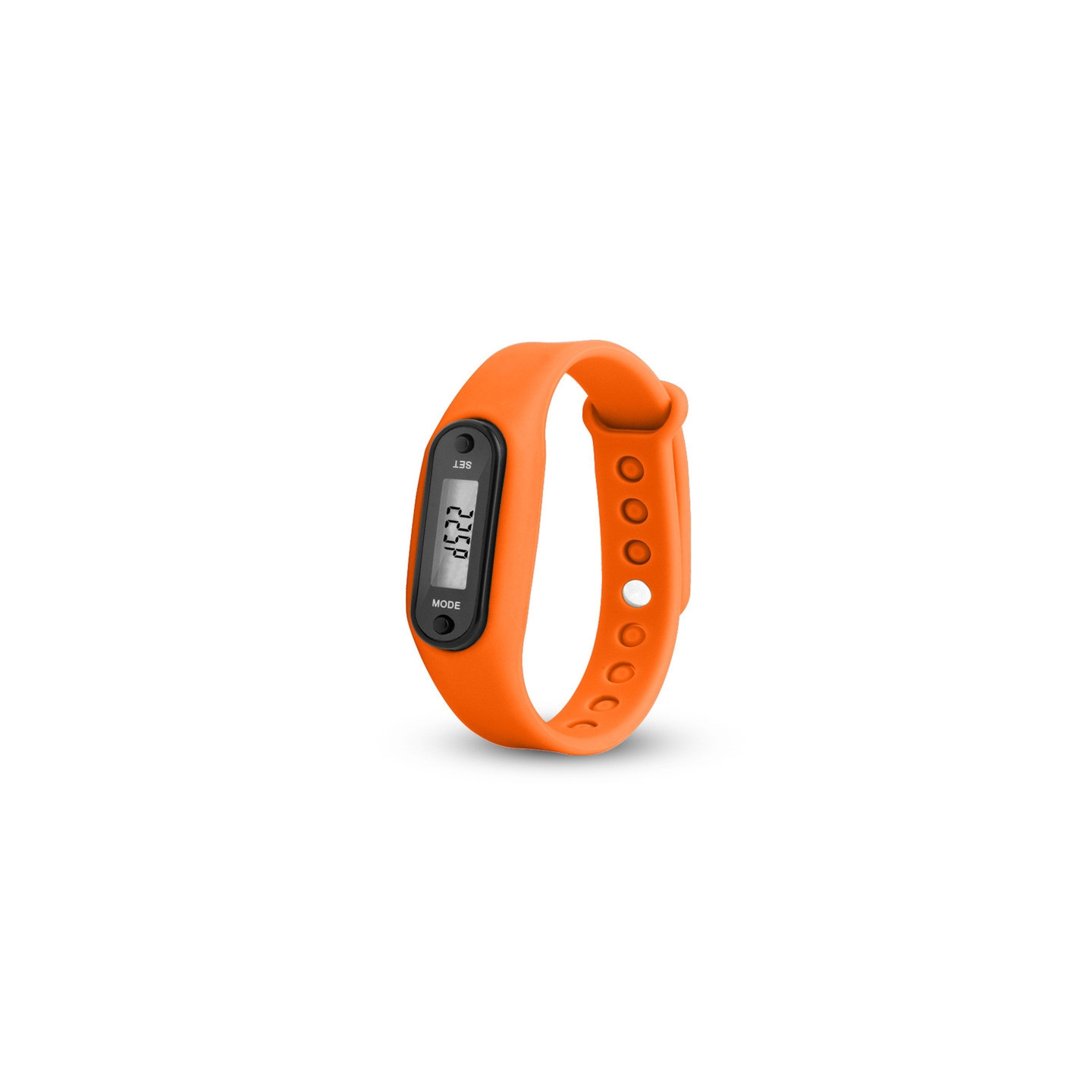 Type B Pedometer Clock Model Comfortable to Wear - Orange