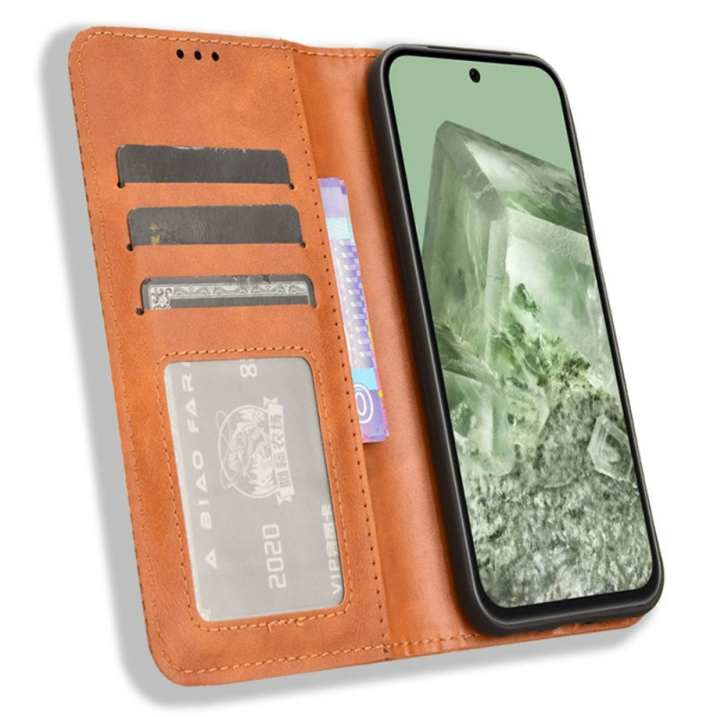 Til Google Pixel 8a Lommebok - deksel Eksklusiv - Brun