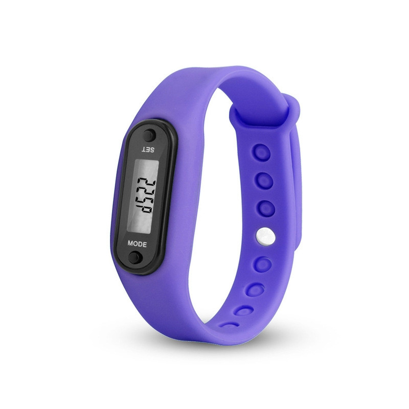 Type B Pedometer Pedometer Klokkemodell Komfortabel å ha på seg - Lilla