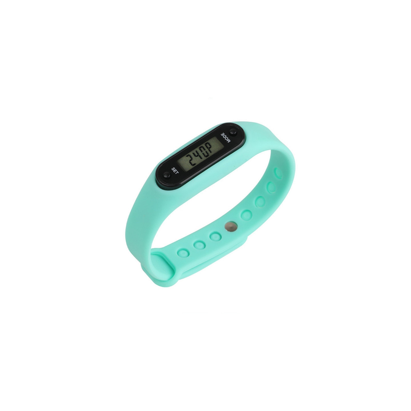Type B Pedometer Pedometer Klokkemodell Komfortabel å ha på seg - Cyan