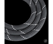 DUOMM hundkoppel i nylon läderhandtag dragrep husdjur hund