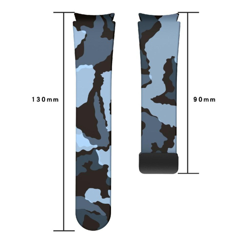 Samsung Galaxy Watch5+4 40 44mm Watch5 Pro 45mm Silicone Watch Band - Camo