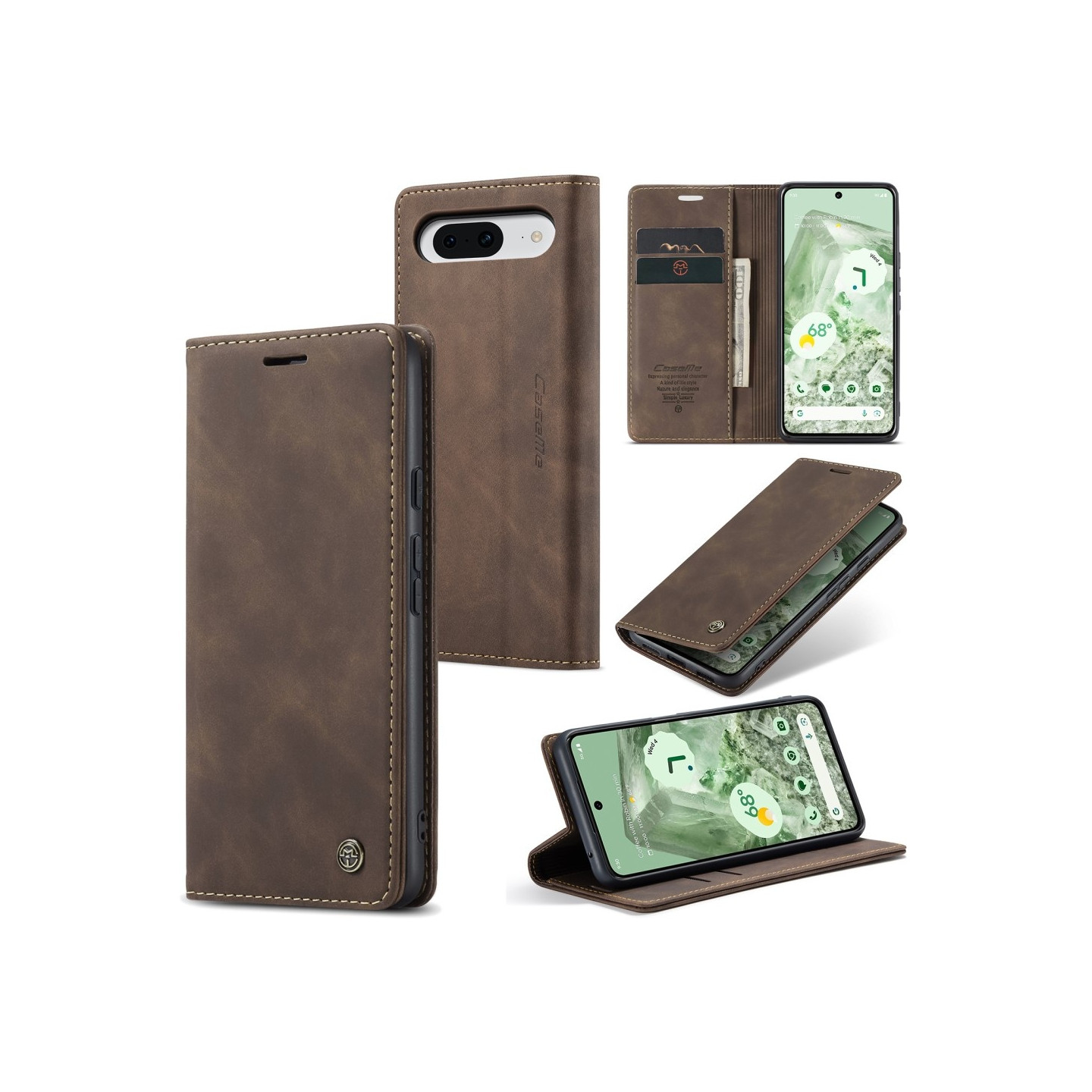 CASEME Retro Lompakkokotelo Pixel 8a