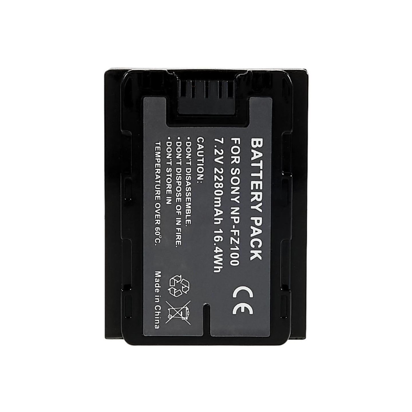 NP - FZ100 Li - ion batteri til Sony A7M3/A7R3/A7R111/ILCE - 9/A6600/A9M2 osv