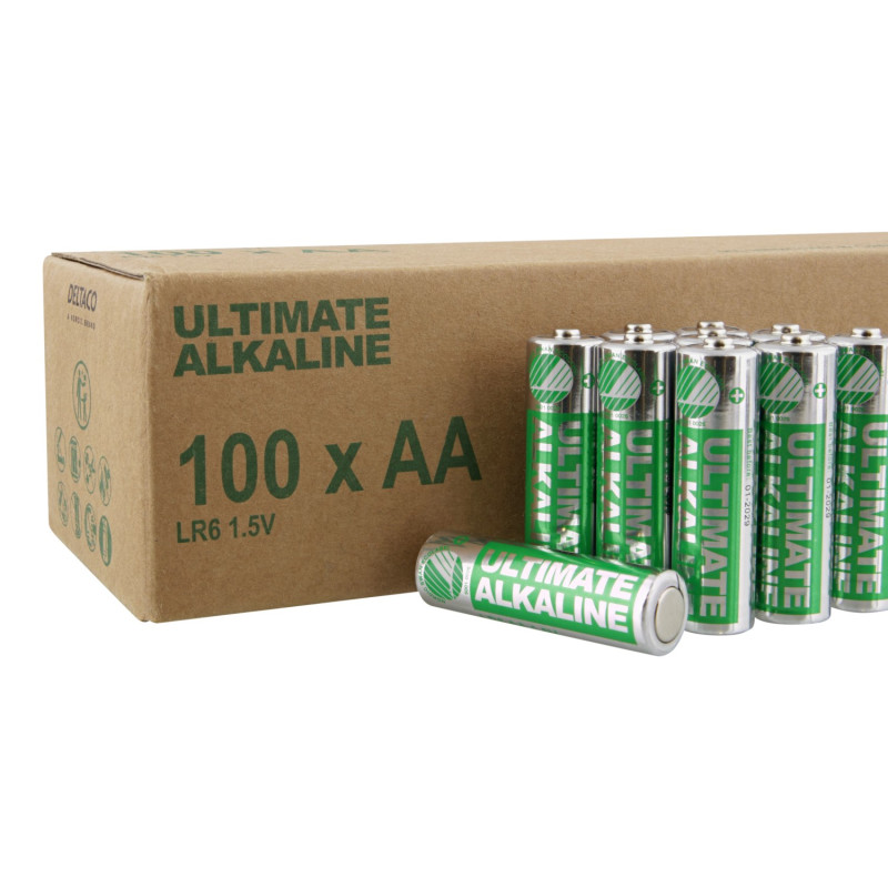 Ultimate Alkaline AA battery, Nordic Ecolabelled, 1.5V, 100 - pack