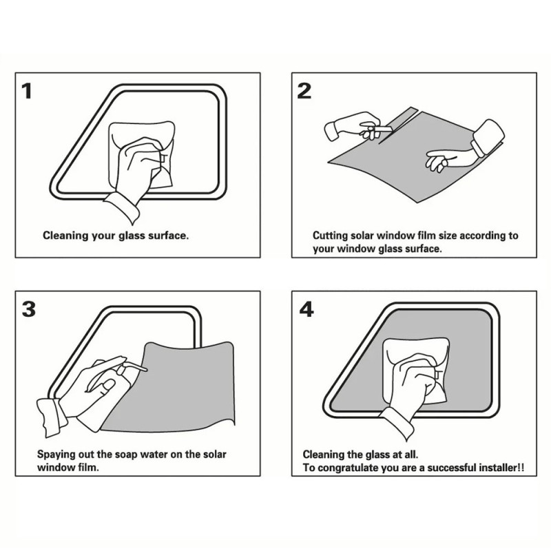 Bilvinduesfilm Rulle Solbeskyttelse Køretøjs Solfilm, - 1 Procent