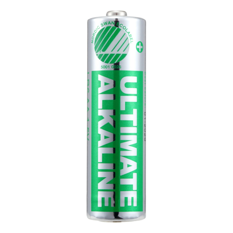 Ultimate Alkaline AA batteri, svanemærket, 1,5V, 100 - pak.