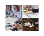 Fidget Spinner Avslappning Infinite Cube Metall Flip Kub Silver