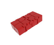 Fidget Spinner Avslappning Infinite Cube Metall Flip Kub Silver