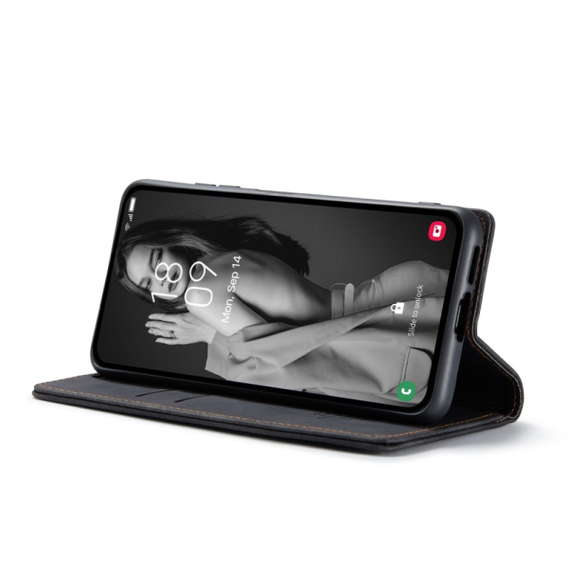 CASEME Retro Pung Taske til Samsung Galaxy A55 - Sort