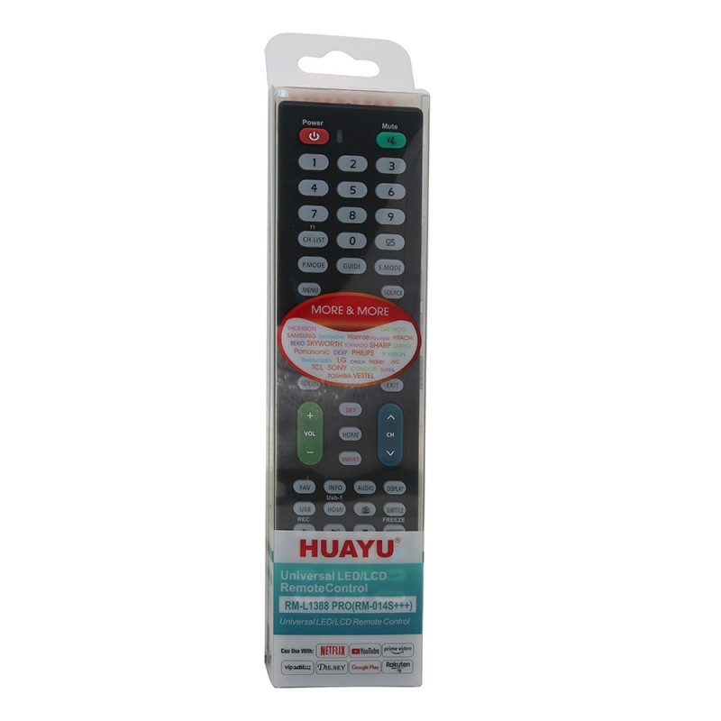 HUAYU RM - L1388 Pro TV remote control Replacement for LCD LED
