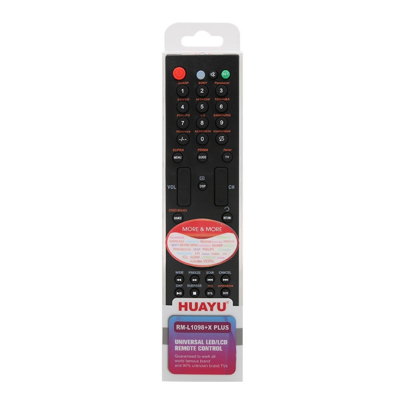 HUAYU RM - L1098+X PLUS TV remote control Replacement for LCD LED