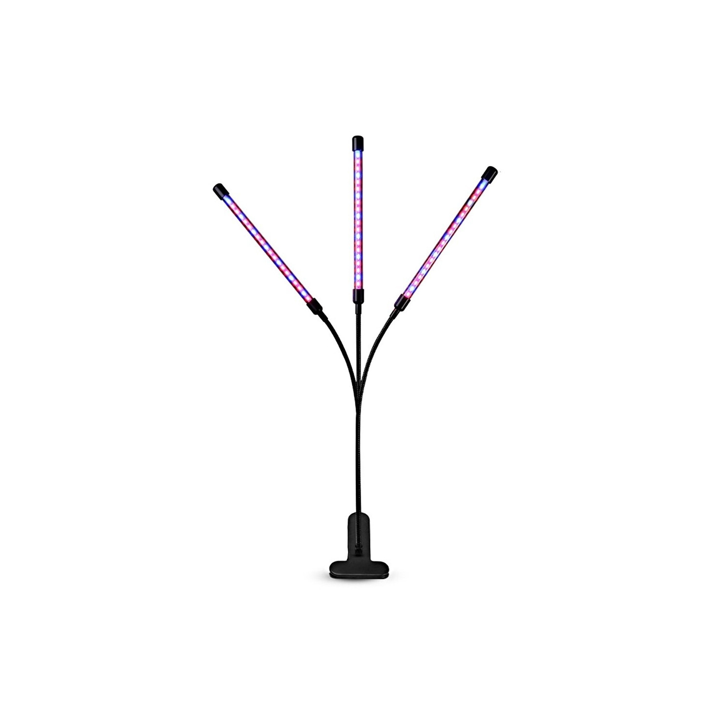 3 Head Grow Light 60 LED - lamppua Kasvinviljely Automaattinen ON/OFF