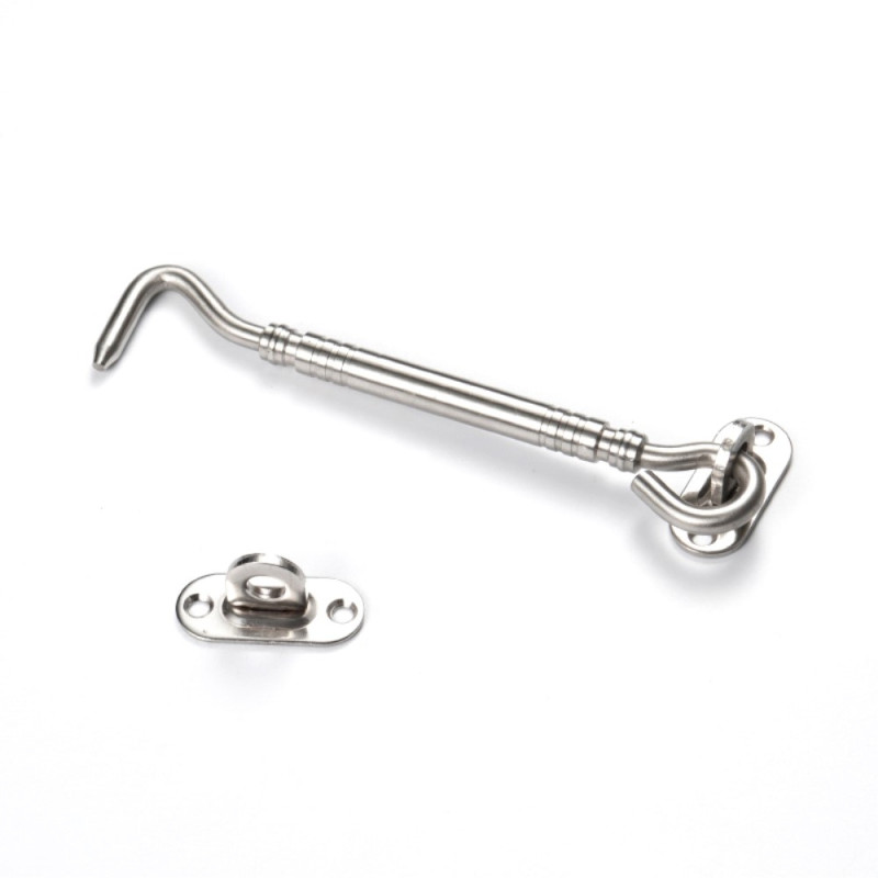 Hasp 8 - tommer vindueslås Sikkerhedslås Rustfrit stål lågelås