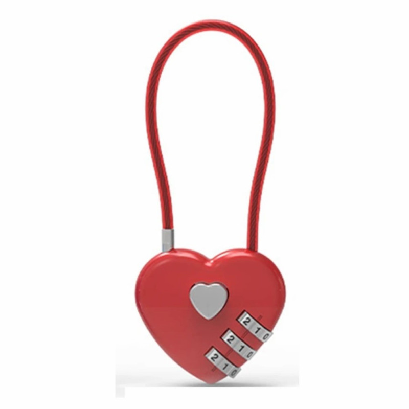 Heart 13.5 cm combination lock Padlock Storage Cabinet code