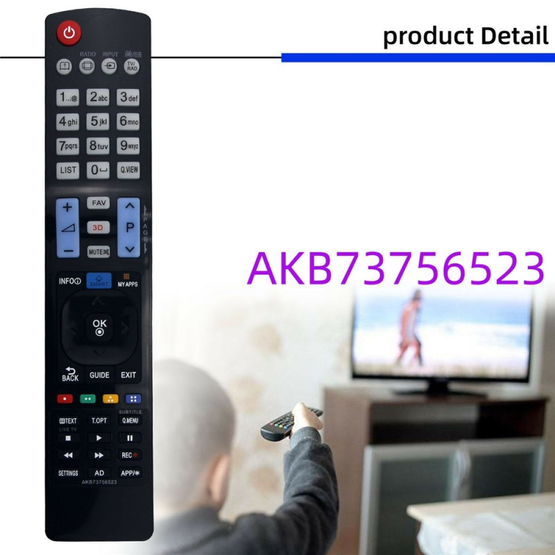 Television kaukosäädin Korvaa AKB73756523 LG TV:lle