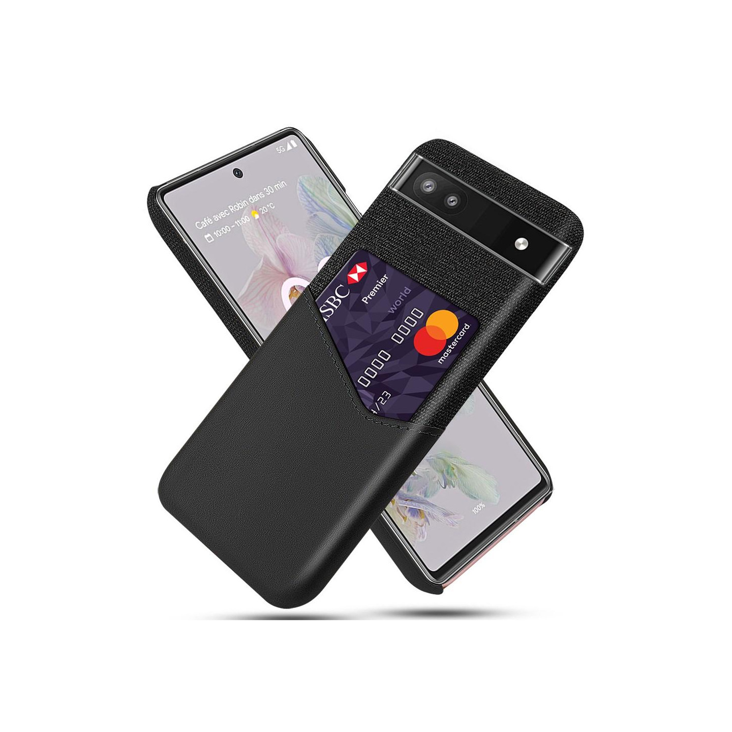 Google Pixel 6a Deksel med Kortspor - Svart