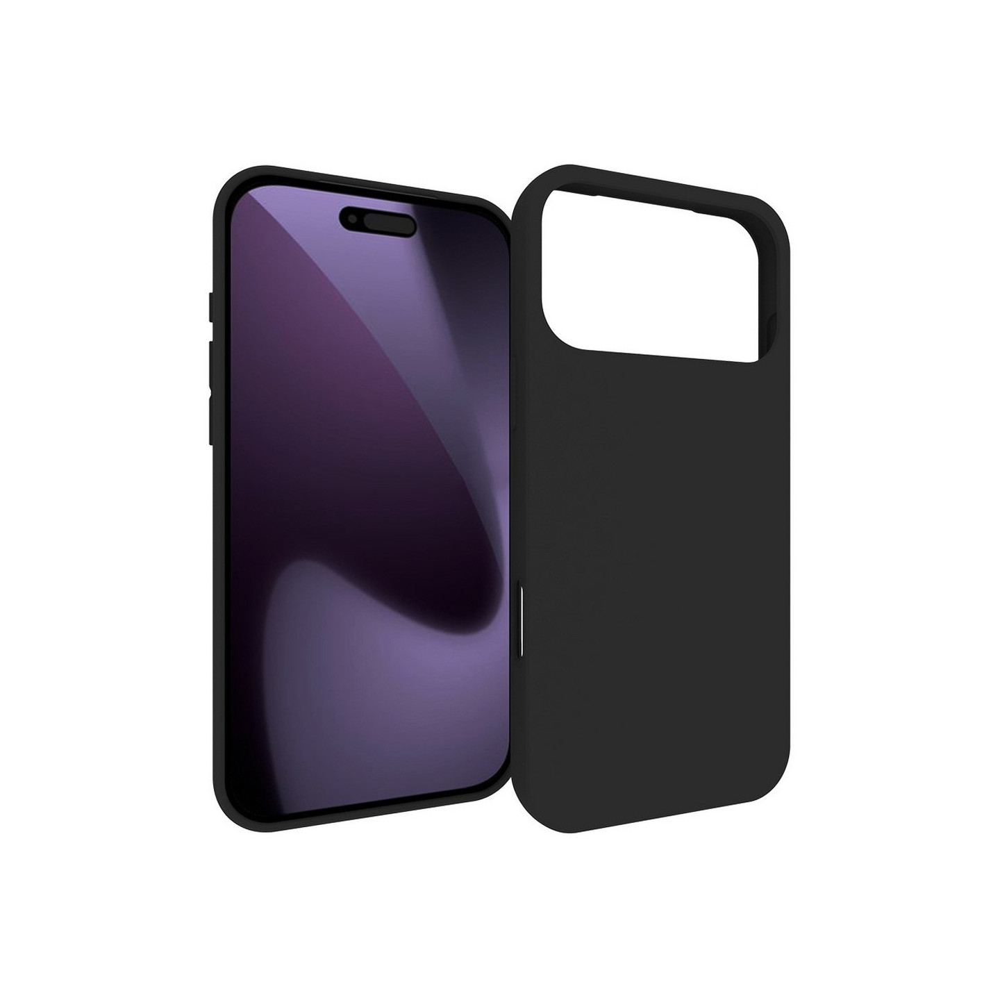Til iPhone 17 Pro Max Case TPU Cover Bagside - Sort