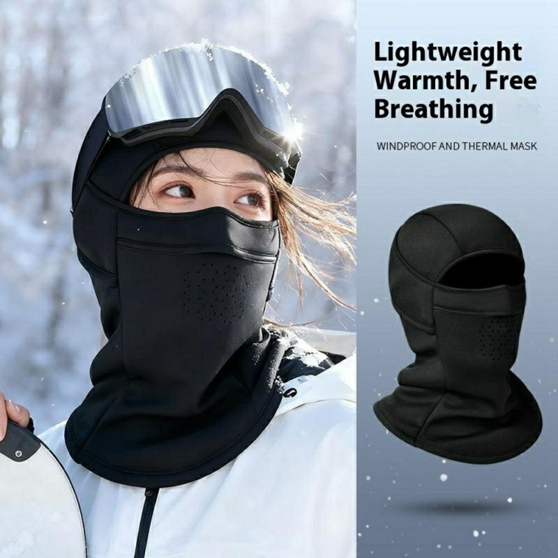 Hat Winter Hat Winter Mask Breathable Balaclava Fleece Lined Windproof Scarf