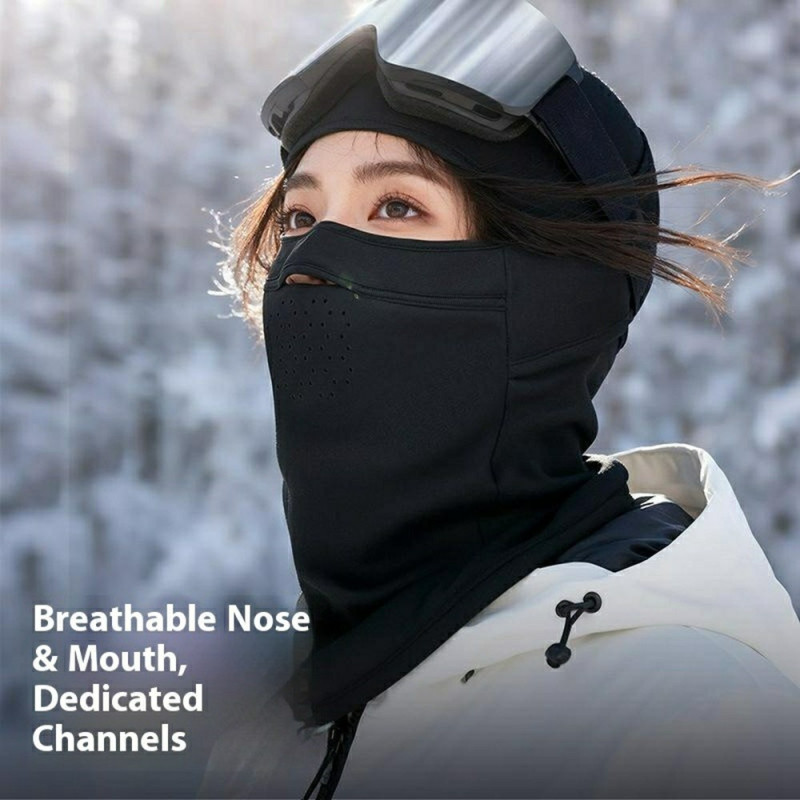 Hat Winter Hat Winter Mask Breathable Balaclava Fleece Lined Windproof Scarf