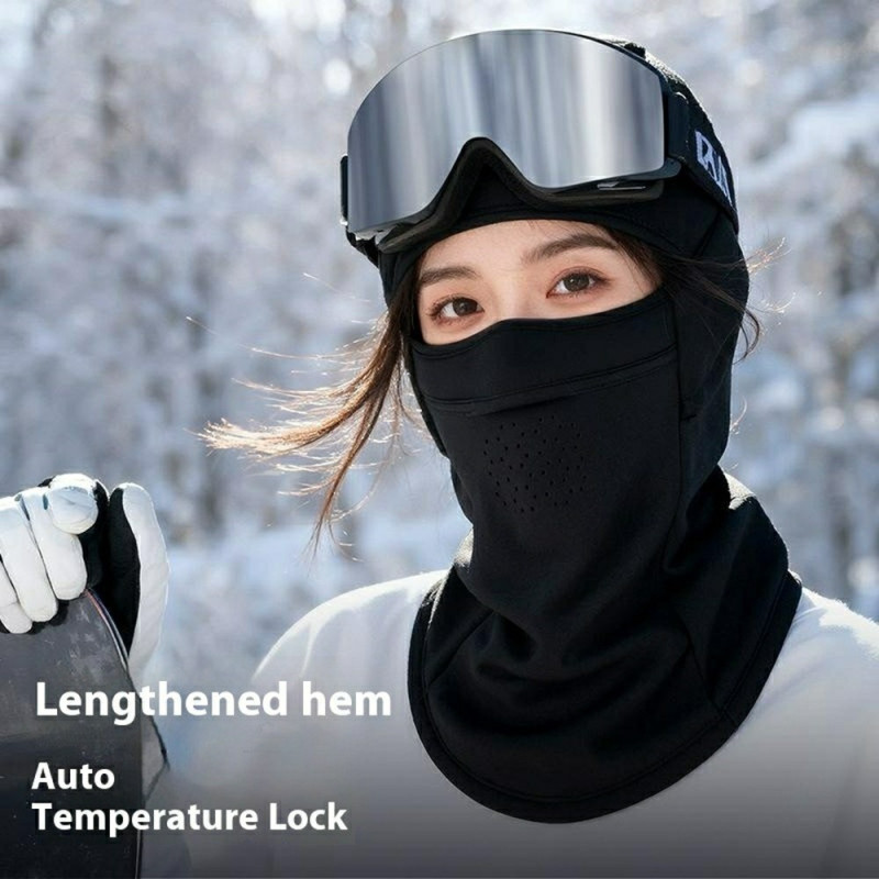 Hat Winter Hat Winter Mask Breathable Balaclava Fleece Lined Windproof Scarf