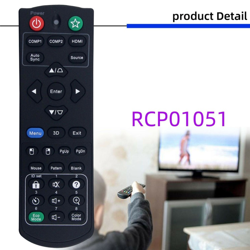 Replacement Remote Control RCP01051 for Viewsonic Projector