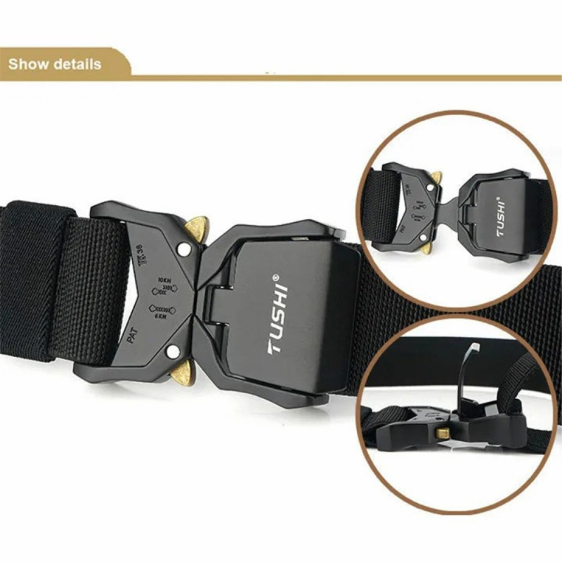 Taktinen vyönauha vyötärönauha Sotilaallinen nylon pikalukitussolki