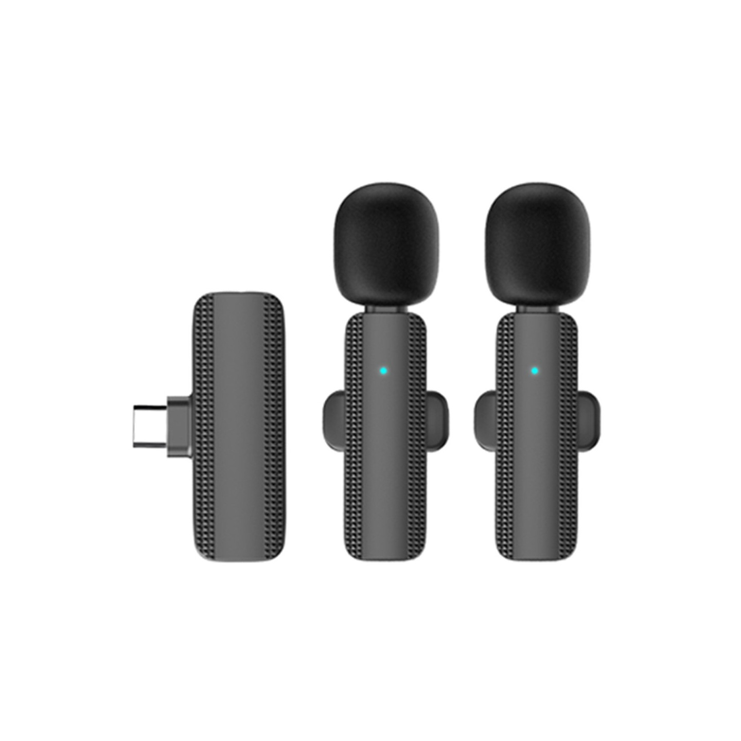 Langaton Lavalier Lapel - mikrofoni ja - vastaanotin USB - C 2 +1:lle