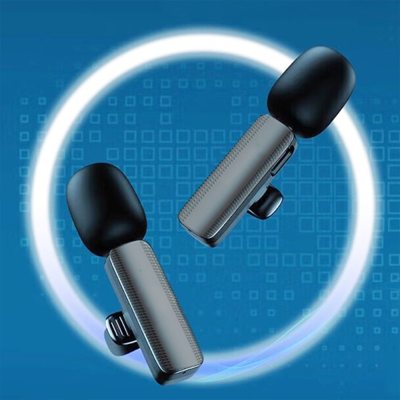 Wireless Lavalier Lapel Microphone & Receiver for iPhone 2 +1