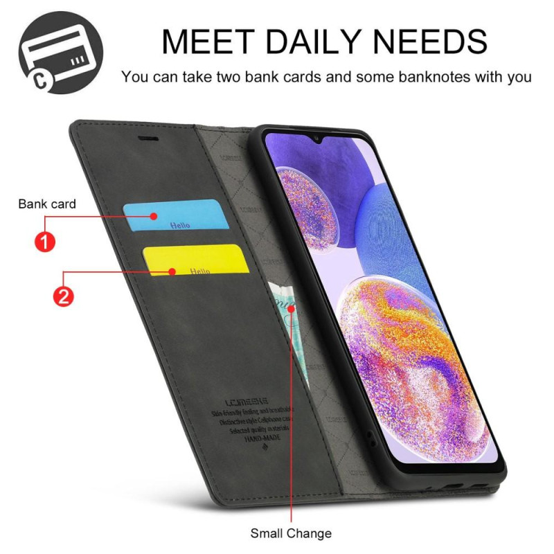 LC.IMEEKE Wallet Case for Samsung Galaxy A23 5G - Black