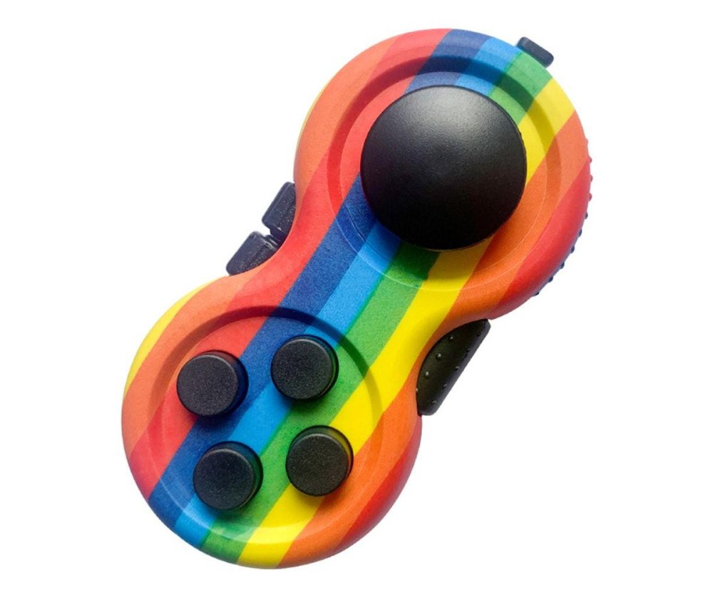 Fidget Spinner Avslappning Pilla JoyStick med nyckelring - Pride