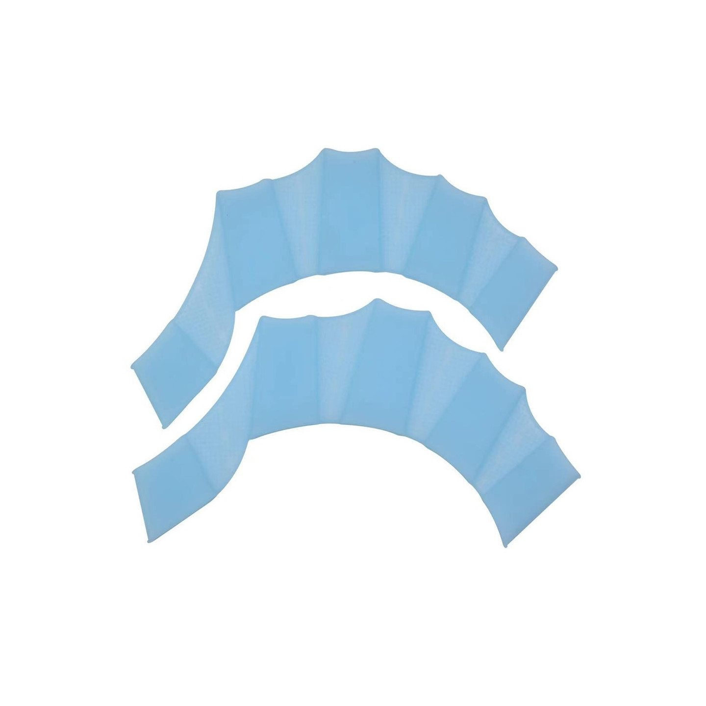 1 Pair of Swimming Gloves Hand Paddles Water Resistant - Blue/M