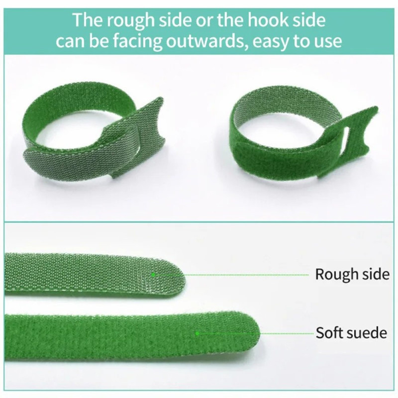 10 stk Nylon Magic Tape Haveplante bindebånd 10x1cm