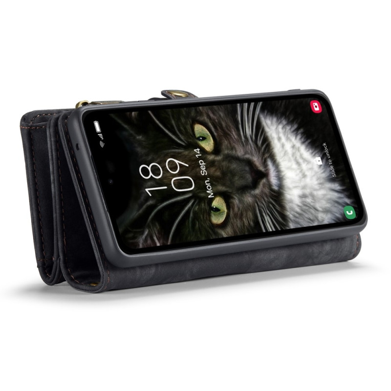 CASEME Samsung Galaxy A35 5G 2 - in - 1 lompakkokotelolle - Musta