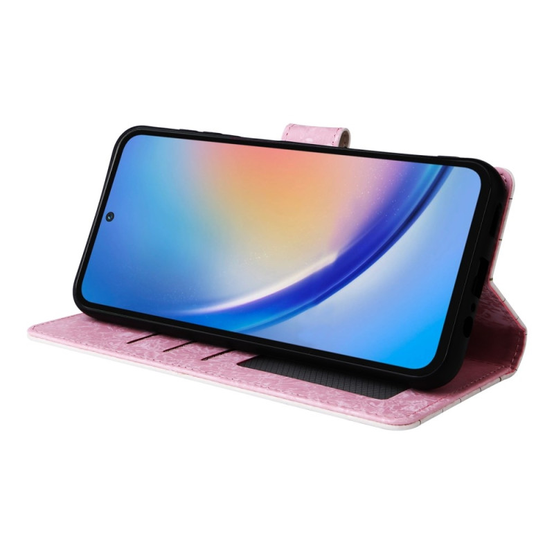 Til Samsung Galaxy A35 Lommebok - deksel Blomster