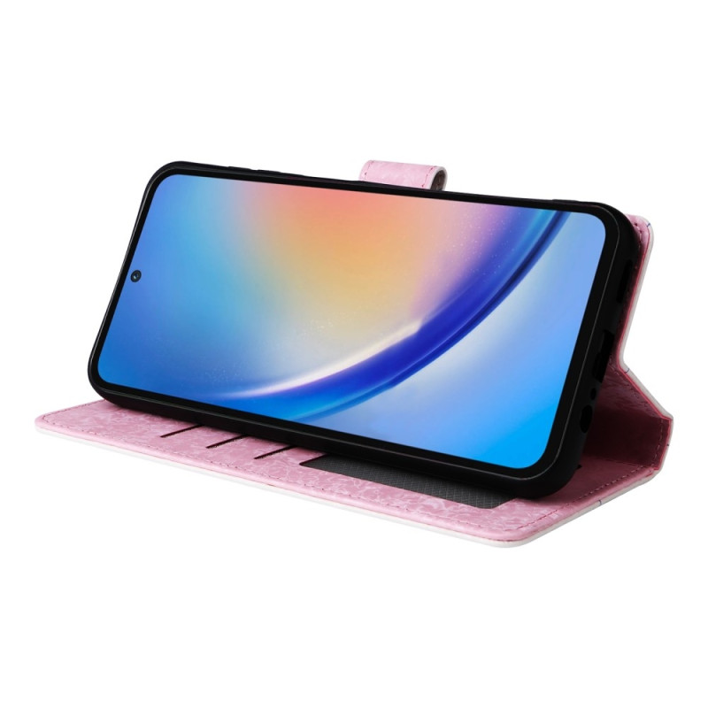 Til Samsung Galaxy A35 Lommebok - deksel Blomster