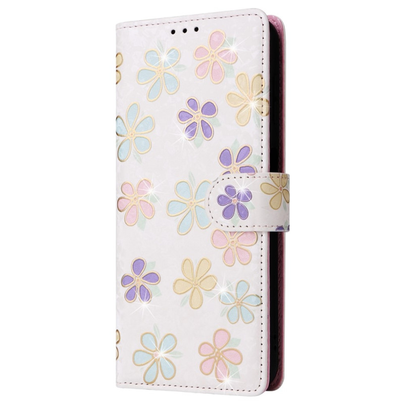 Samsung Galaxy A35 5G - nahkakotelo RFID - esto korttipaikoilla Puhelimen suojus - Colorful Flower