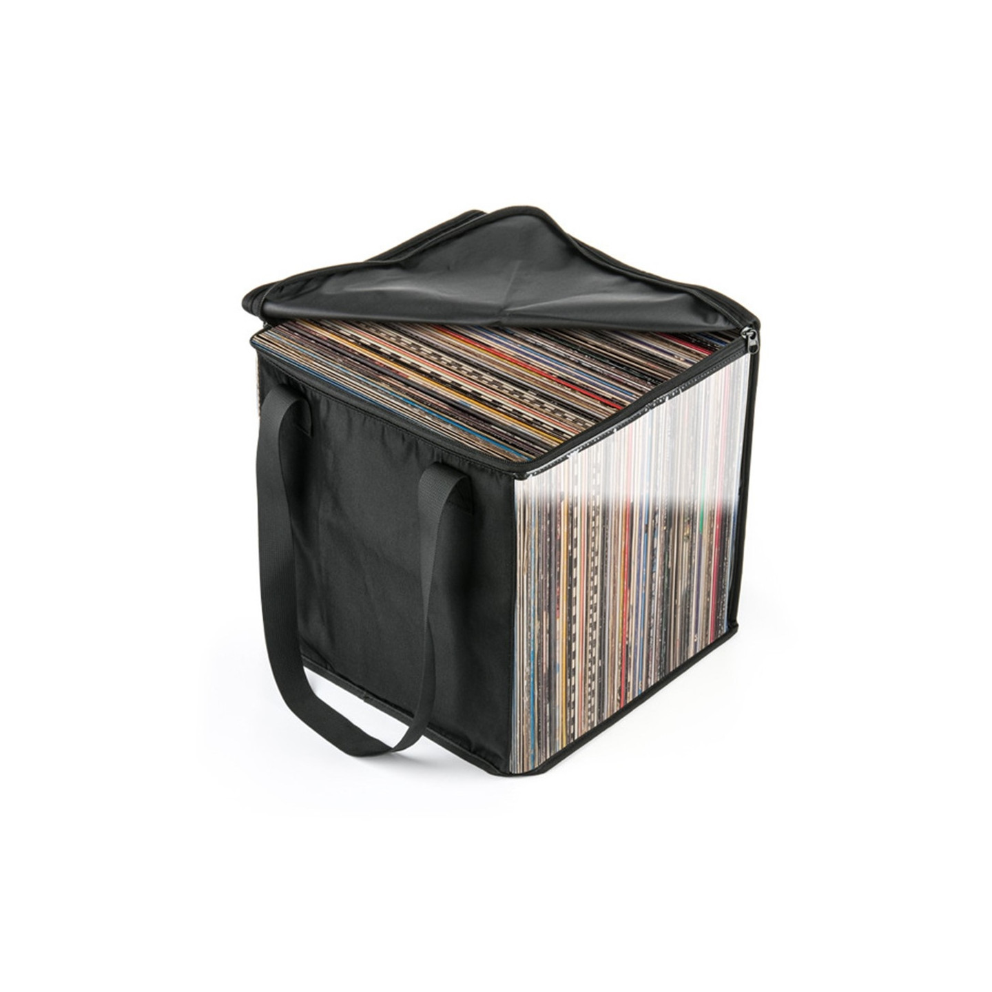 Vesken har plass til opptil 50 vinylplater LP Disc Organizer