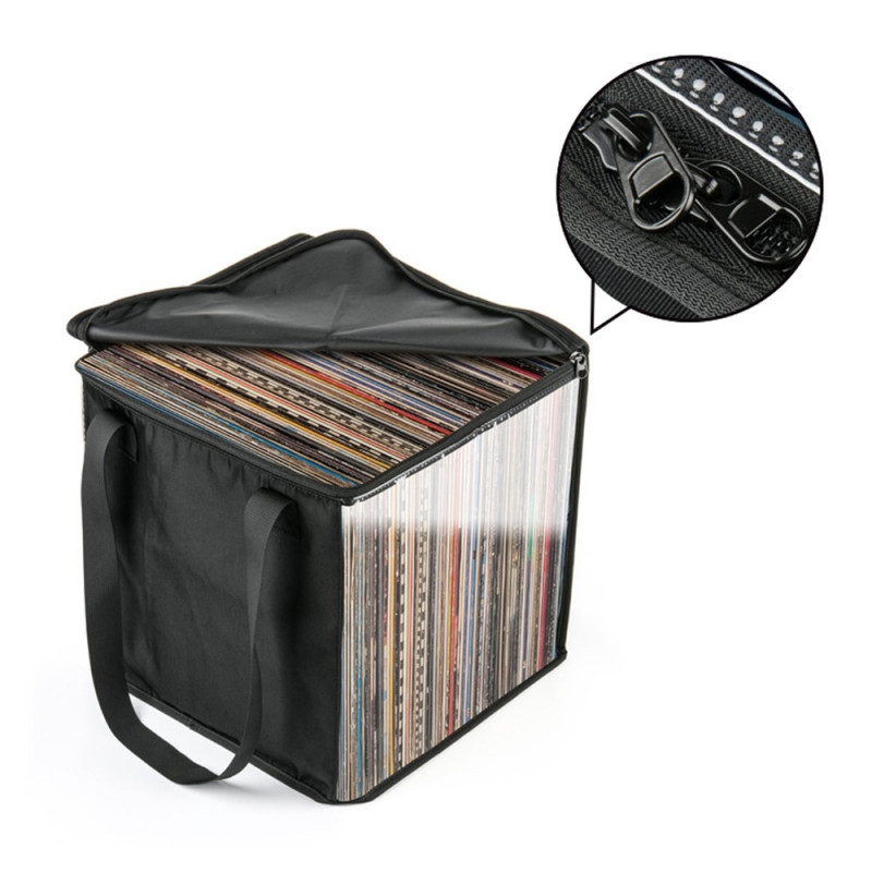 Case Holds up to 50 Vinyl Record LP - Disc Organizer