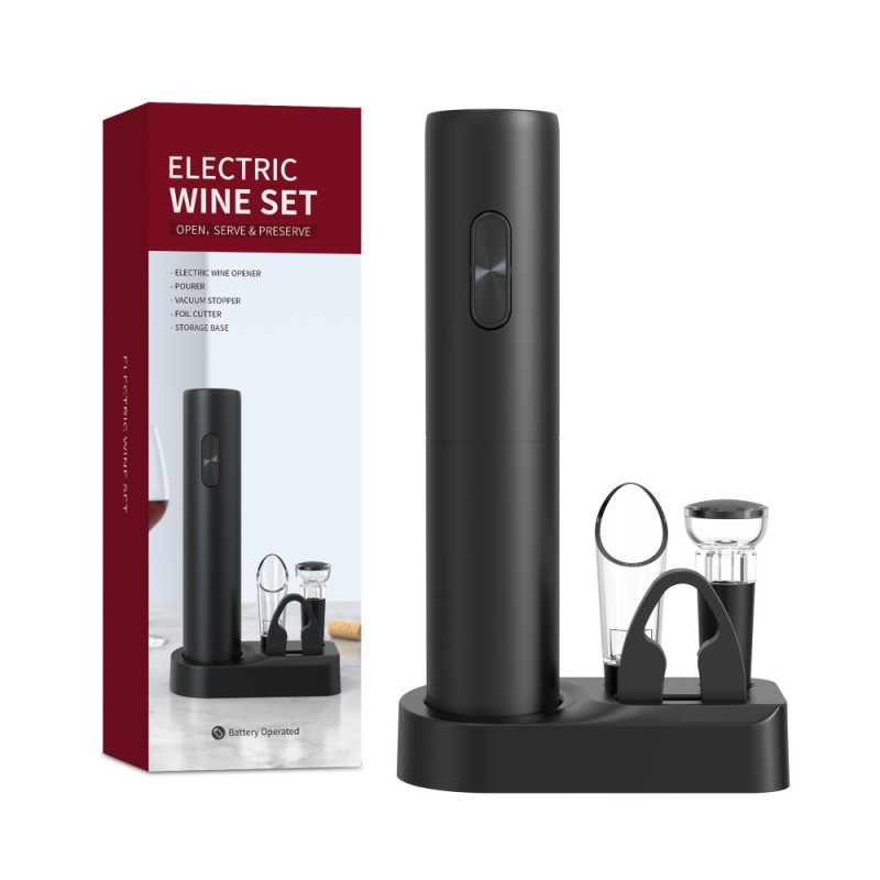 5 - in - 1 Electric Wine Opener with fine accessories