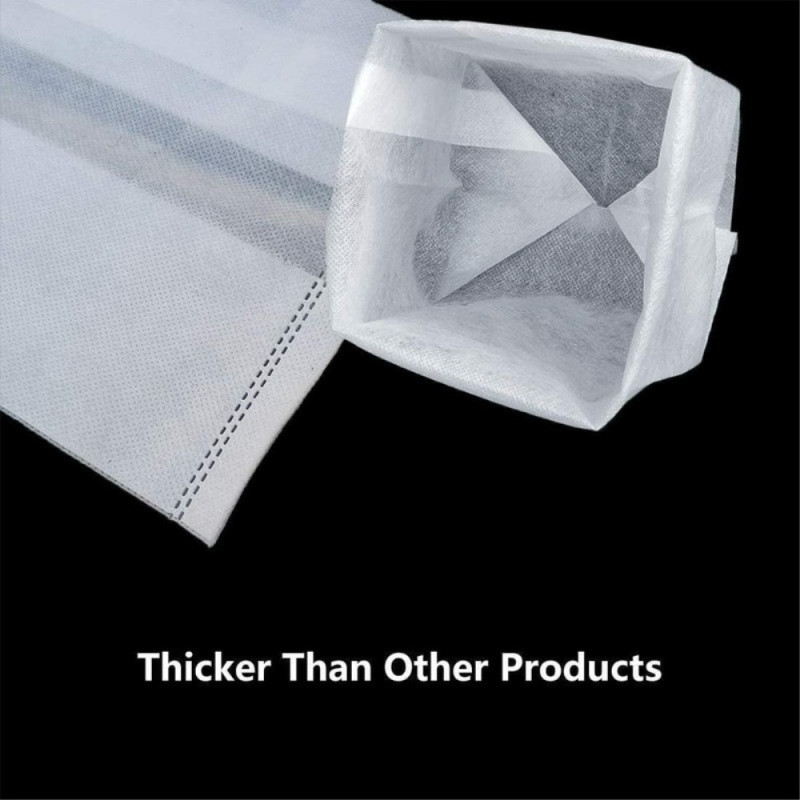 100 plantedyrkningsposer Fladt stof, 16x20cm / Top: 10x15cm