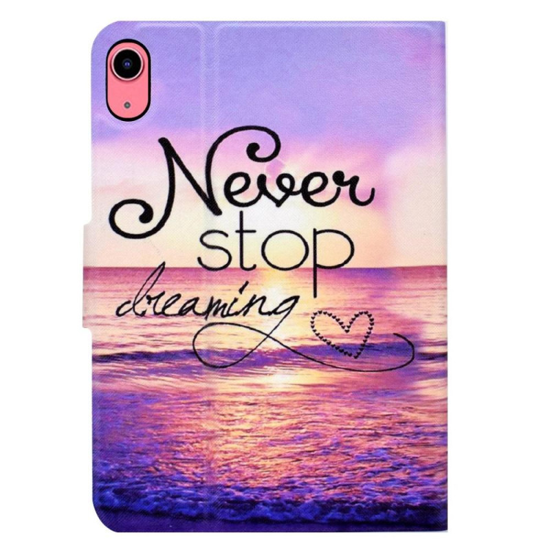 For iPad 10.9 (2022) Tablet Case Cover Foldable Stand - Never Stop Dreaming