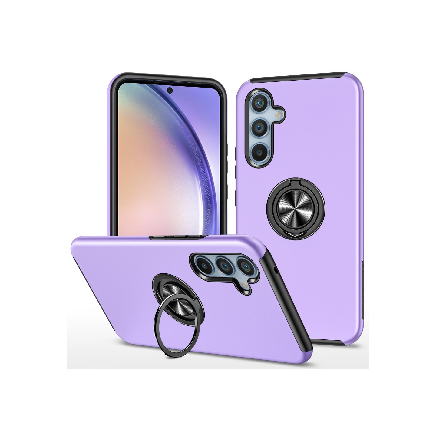 Samsung Galaxy A55 Fingerring Kickstand Hybrid Taske